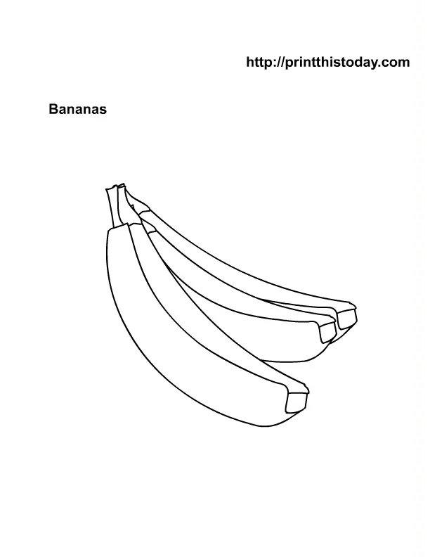 Banana Coloring Pages 16