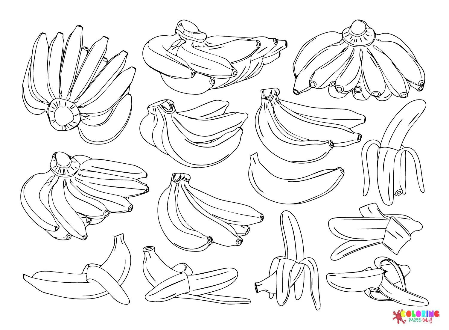 Bananas Coloring Pages 12