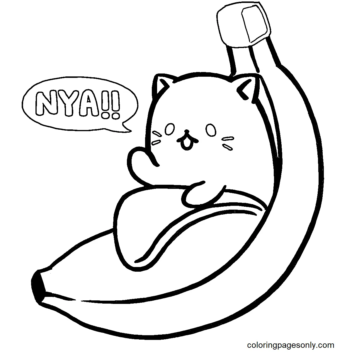 Bananya Ausmalbilder 1