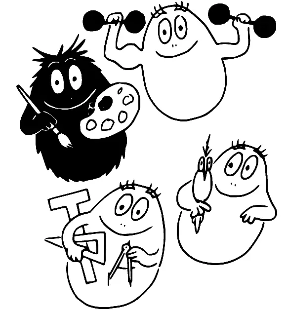 Desenhos de Barbapapa Para Colorir 34