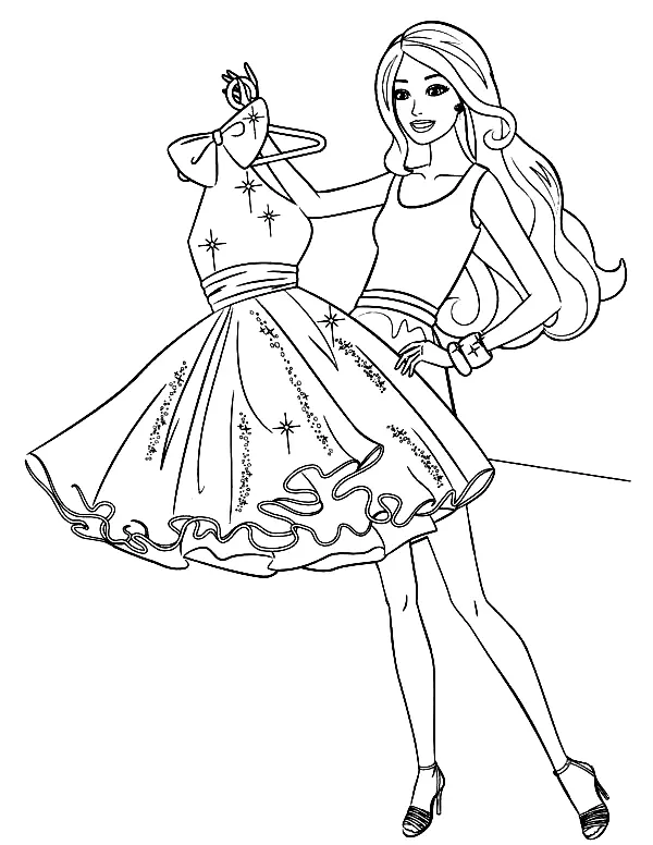 Desenhos de Barbie Para Colorir 55