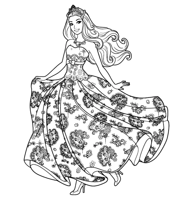 Barbie Ausmalbilder 9