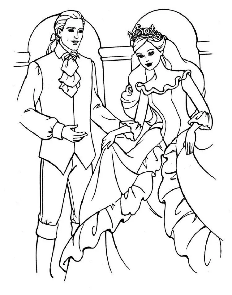 Barbie Horse Coloring Pages 25