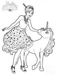 Barbie Horse Coloring Pages 26
