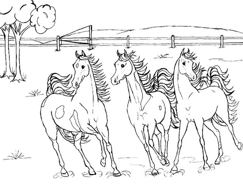 Barbie Horse Coloring Pages 27