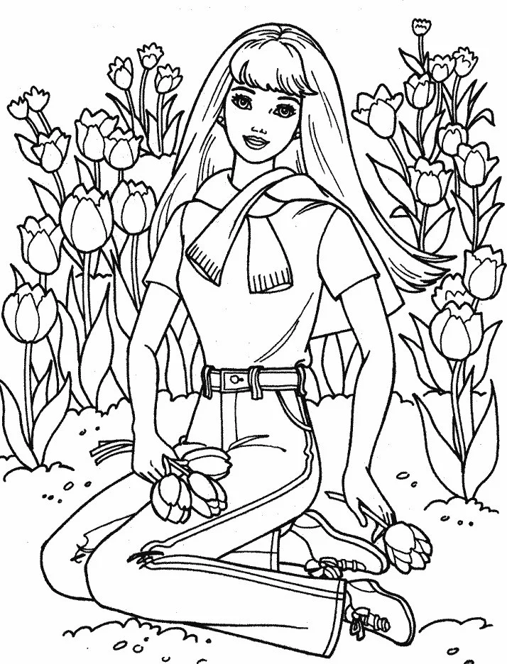 Barbie Horse Coloring Pages 31