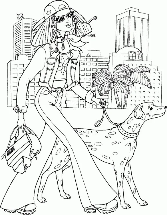 Barbie Horse Coloring Pages 33