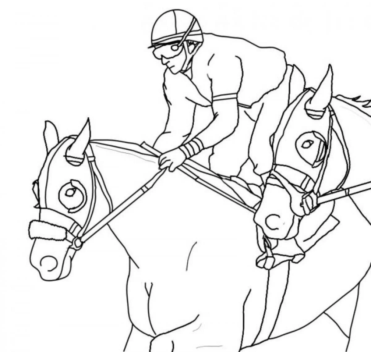 Barbie Horse Coloring Pages 34