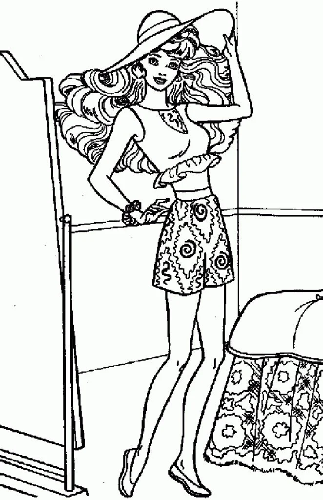 Barbie Horse Coloring Pages 48
