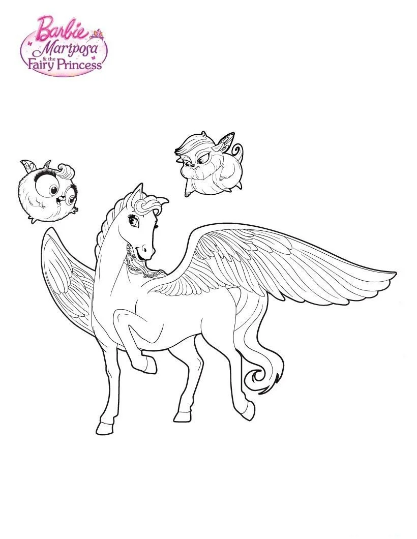 Barbie Horse Coloring Pages 58
