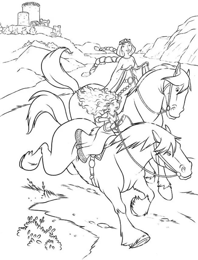 Barbie Horse Coloring Pages 62
