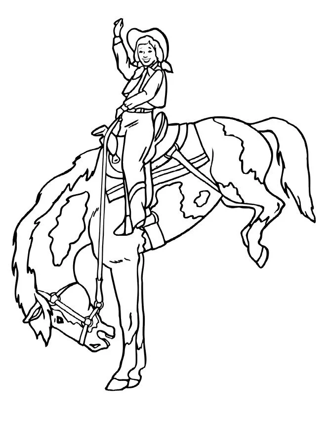 Barbie Horse Coloring Pages 64