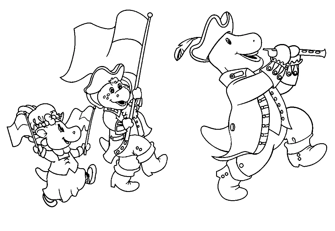 Barney and Friends Coloring Pages 49