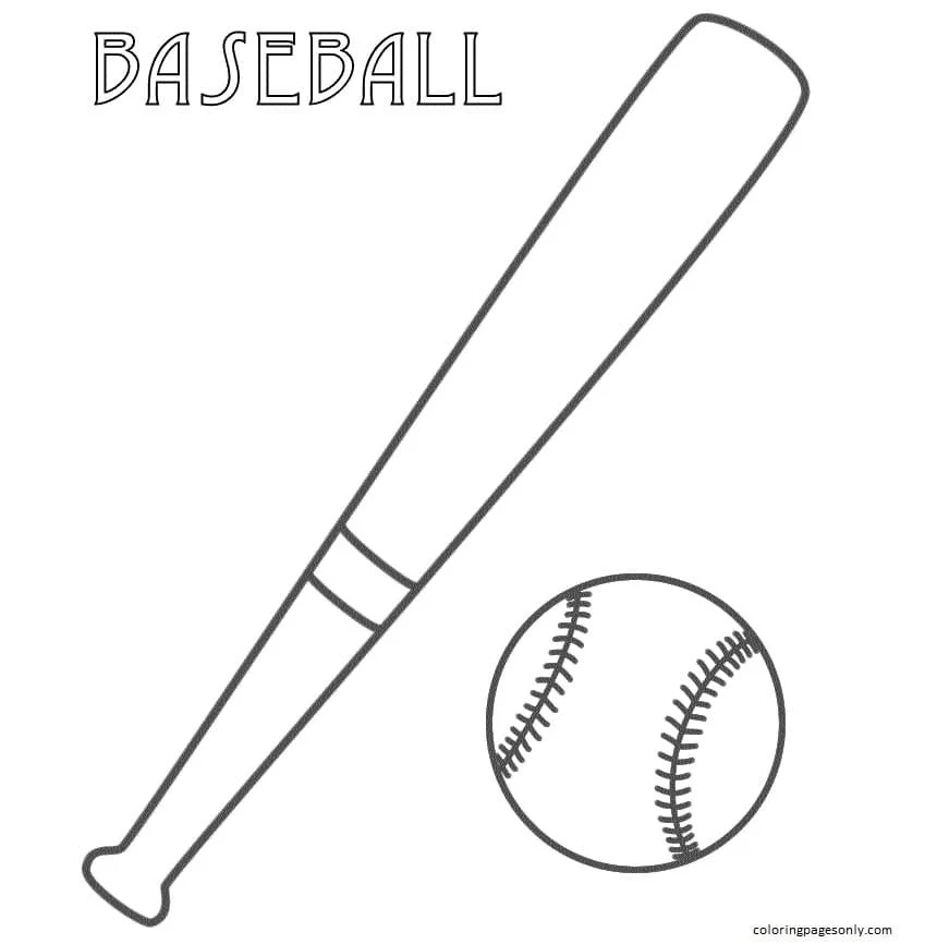 Beisbol Para Colorear 11
