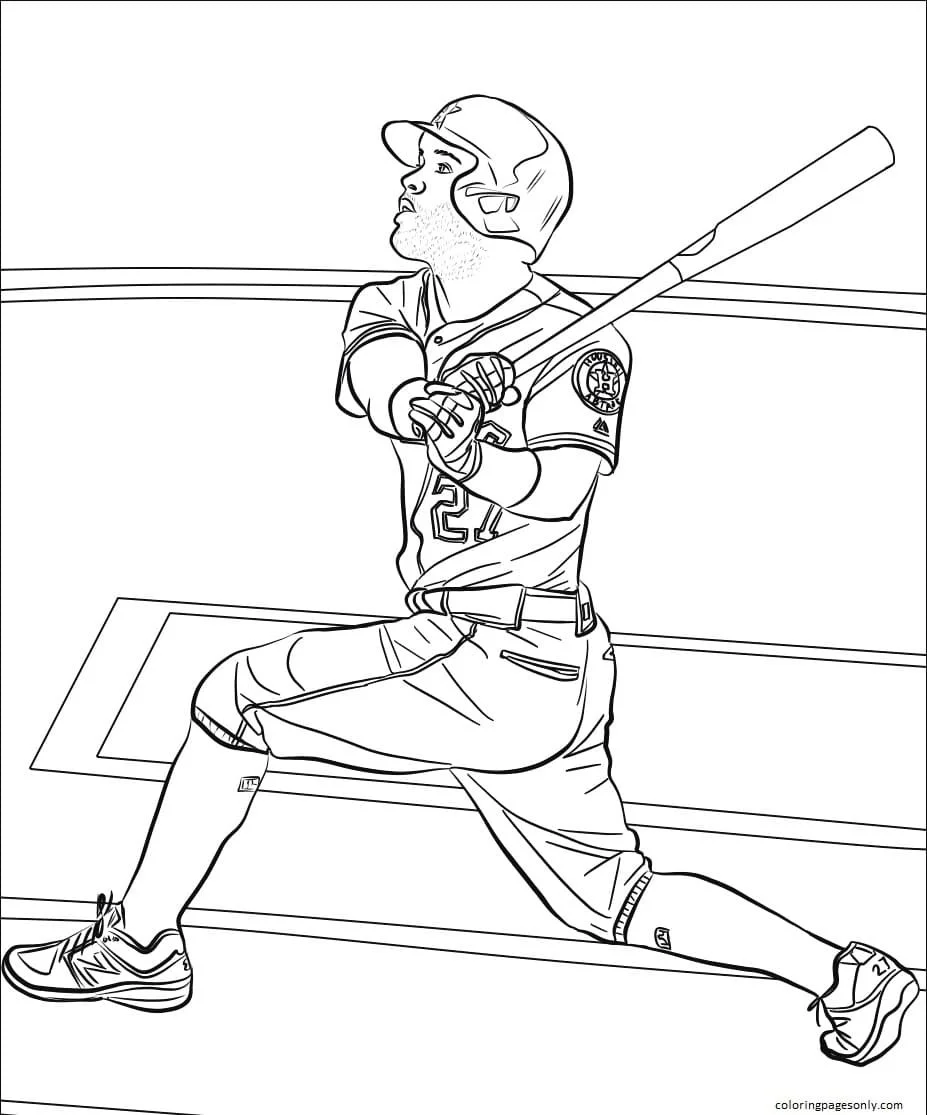 Beisbol Para Colorear 21