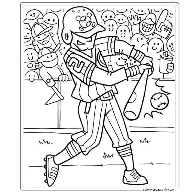 Beisbol Para Colorear 27