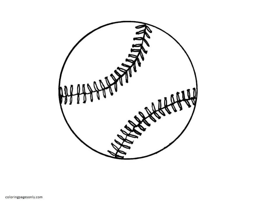 Beisbol Para Colorear 9