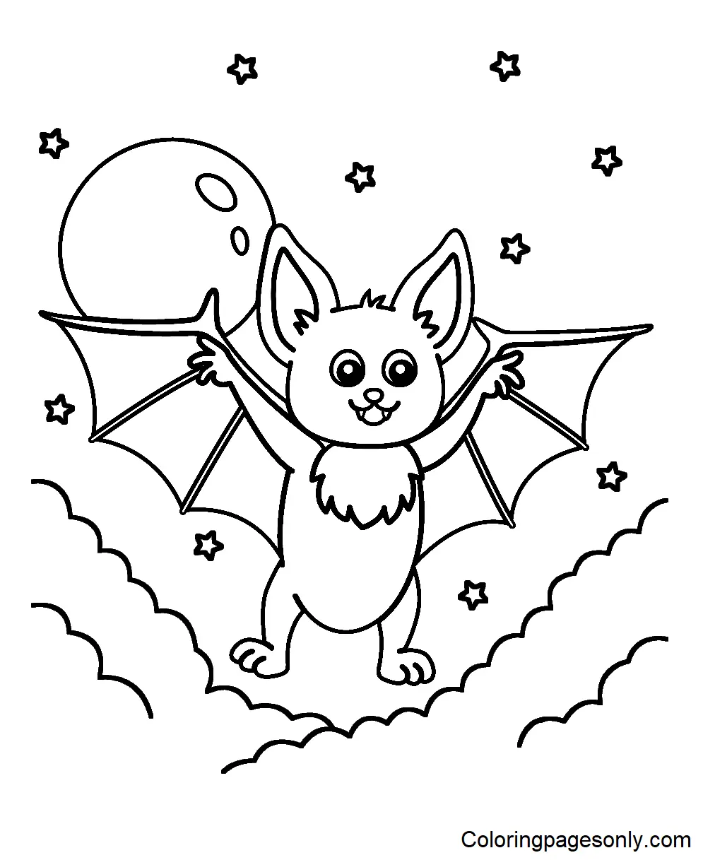 Fledermaus Ausmalbilder 2