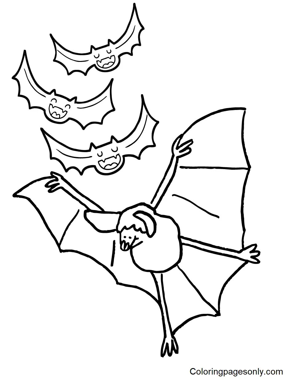 Fledermaus Ausmalbilder 21