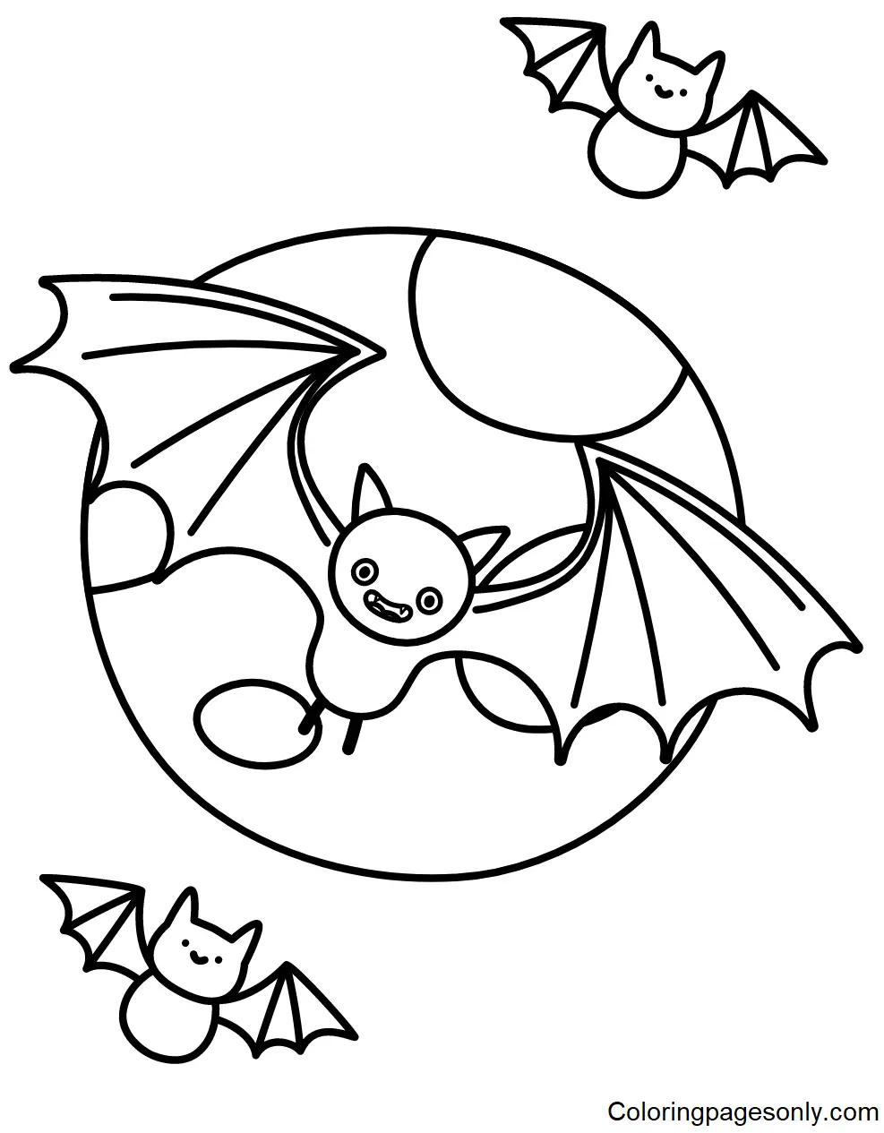 Fledermaus Ausmalbilder 24