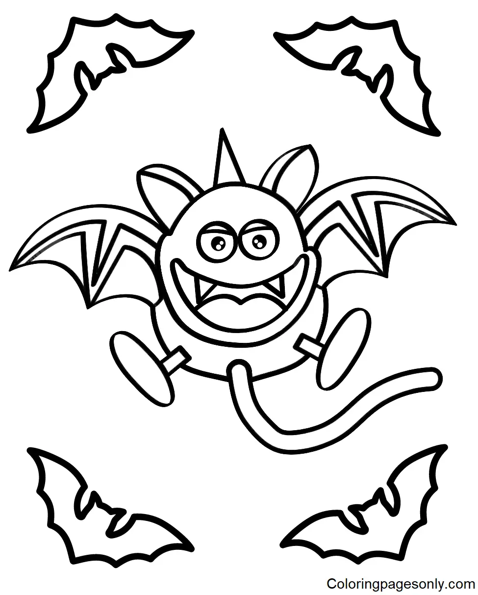 Fledermaus Ausmalbilder 29