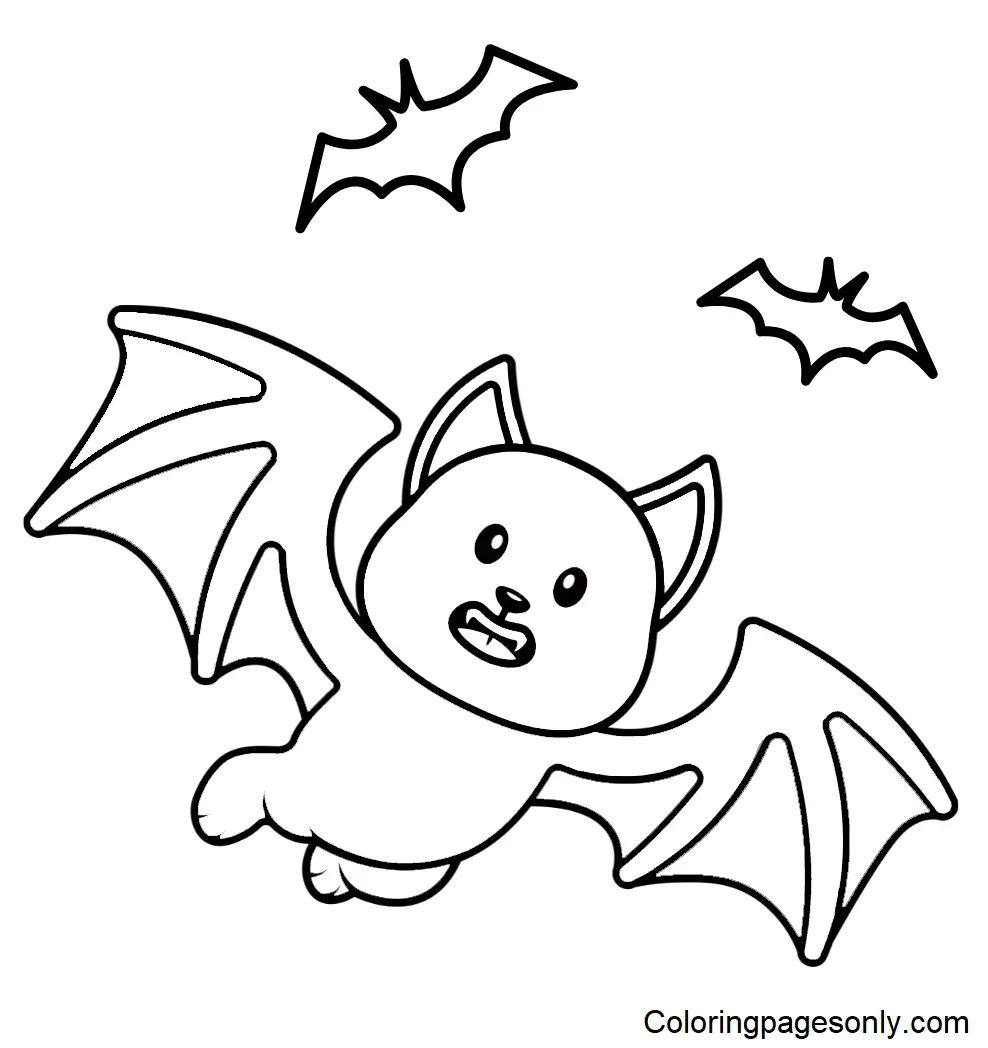 Fledermaus Ausmalbilder 6