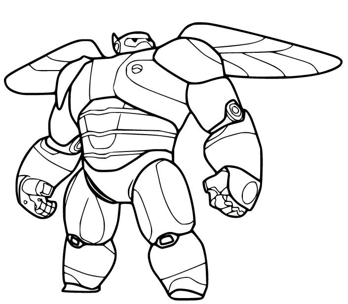 Baymax Coloring Pages 3