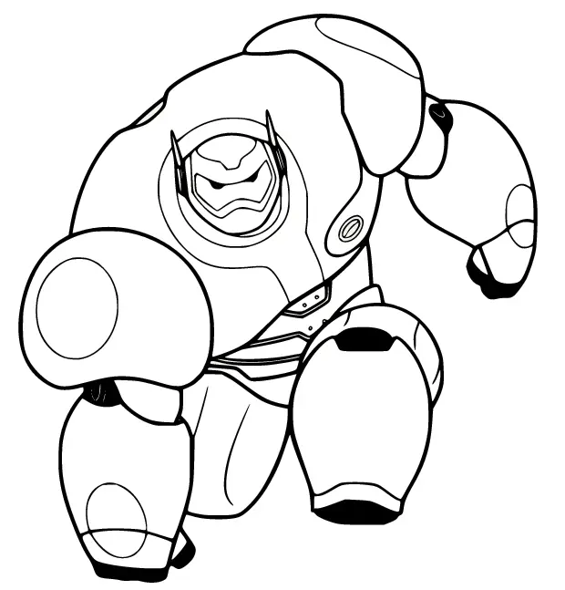 Desenhos de Baymax Para Colorir 6