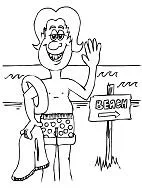 Strandball Ausmalbilder 65