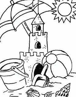 Desenhos de Praia Para Colorir 26