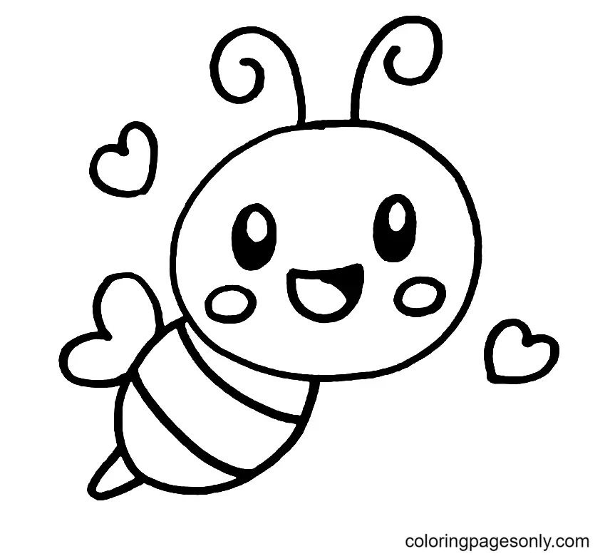 Desenhos de Abelhas Para Colorir 1