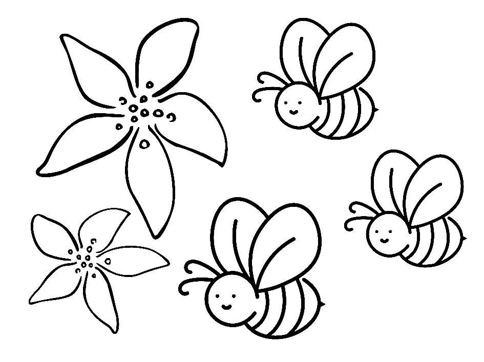 Desenhos de Abelhas Para Colorir 10
