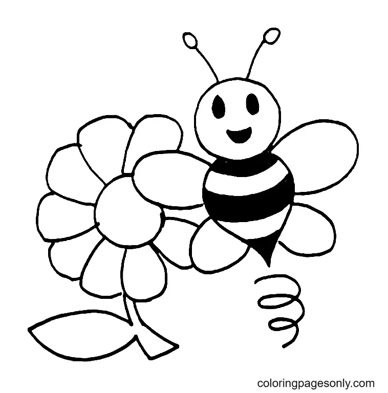 Desenhos de Abelhas Para Colorir 13