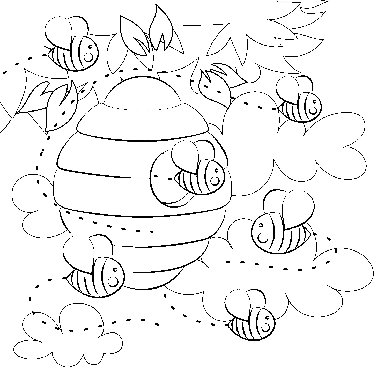 Desenhos de Abelhas Para Colorir 26