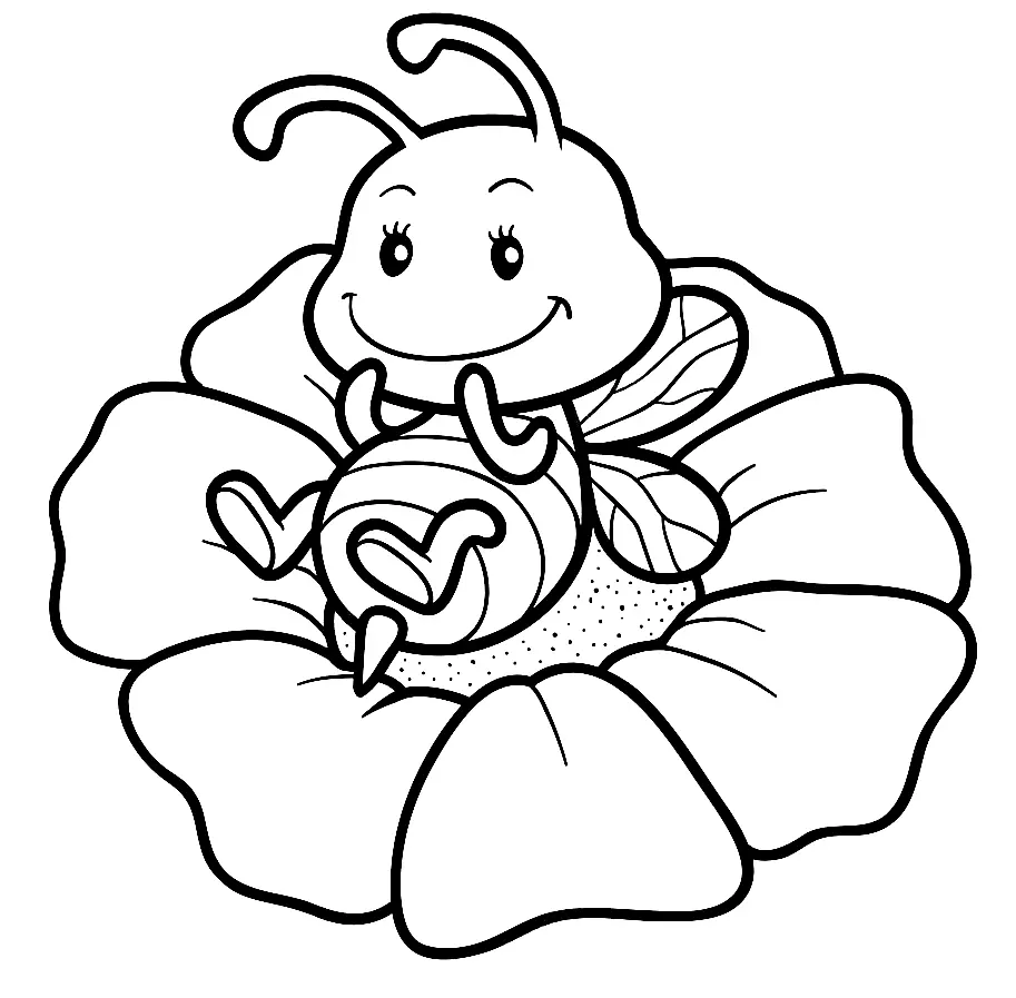 Abejas Para Colorear