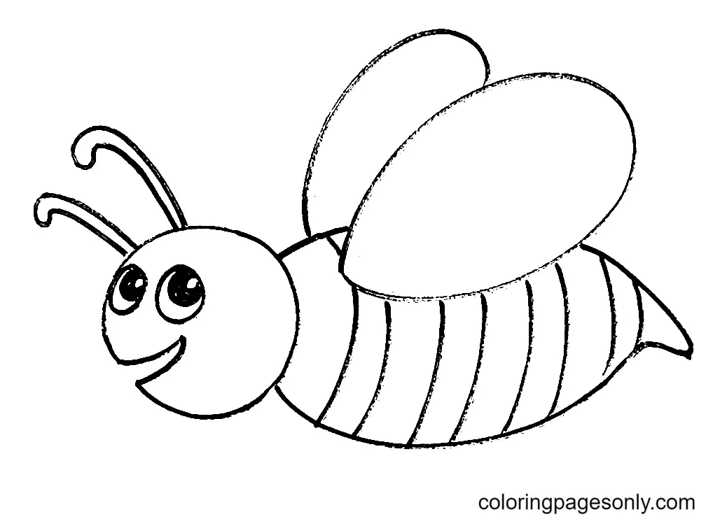Desenhos de Abelhas Para Colorir 7