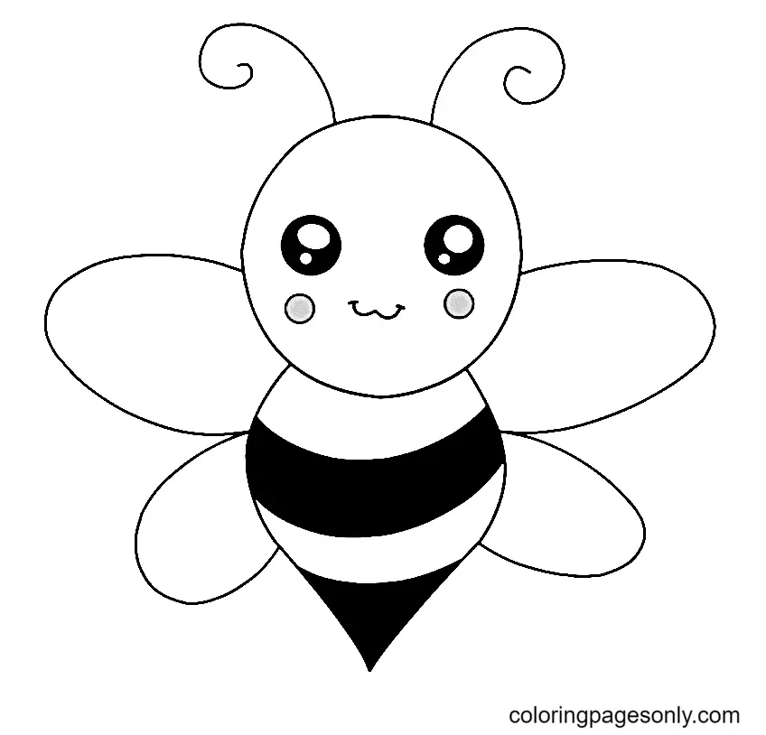 Desenhos de Abelhas Para Colorir 8