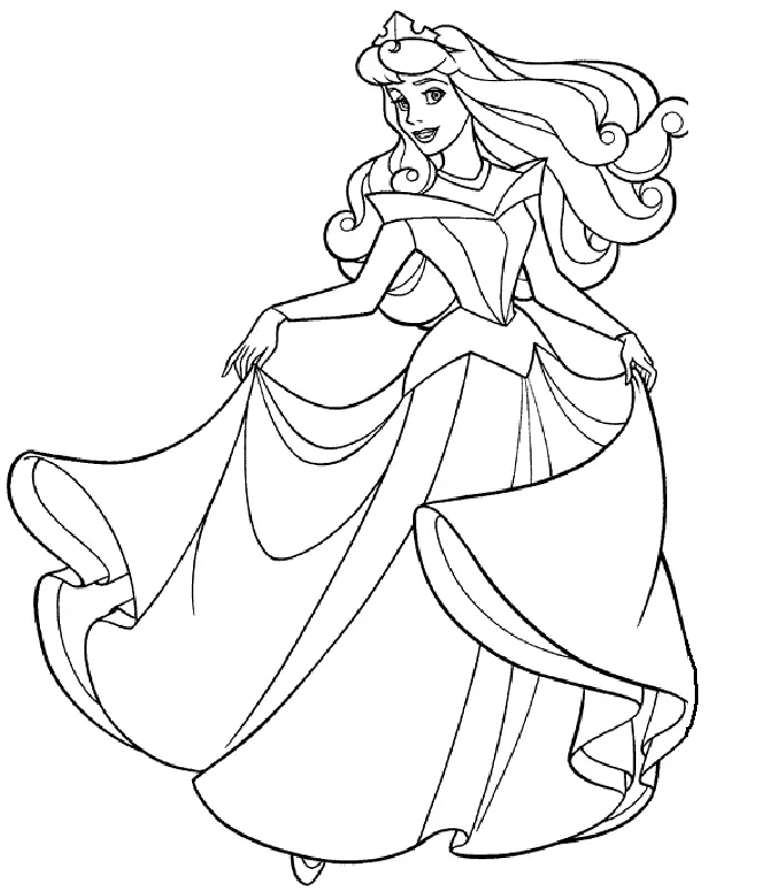 Belle Coloring Pages 12
