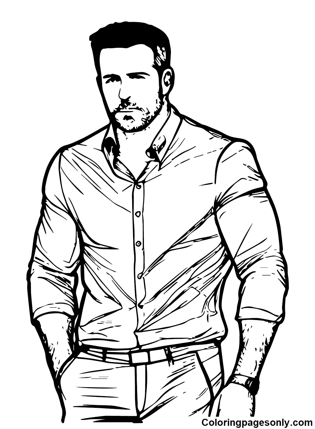 Ben Affleck Coloring Pages 12