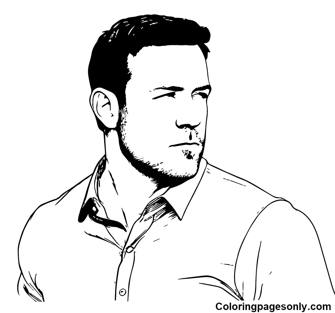 Ben Affleck Coloring Pages 6