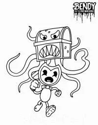 Bendy Coloring Pages 1