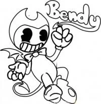 Bendy Coloring Pages 12