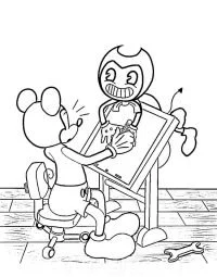Bendy Coloring Pages 15
