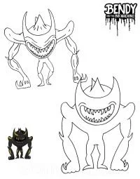 Bendy Coloring Pages 2