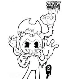 Bendy Coloring Pages 30