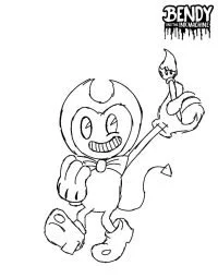 Bendy Para Colorear 54