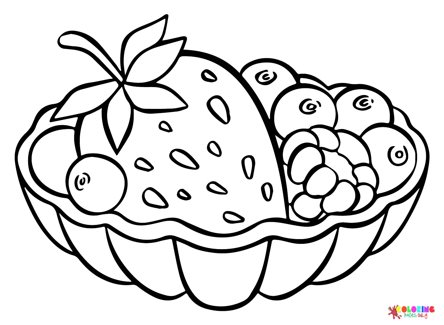 Desenhos de Bagas Para Colorir 2