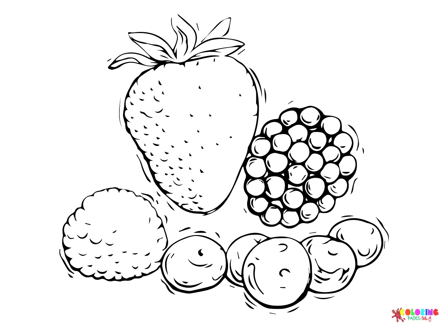 Desenhos de Bagas Para Colorir