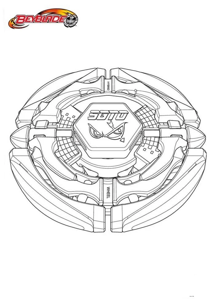 Desenhos de Beyblade Para Colorir 66