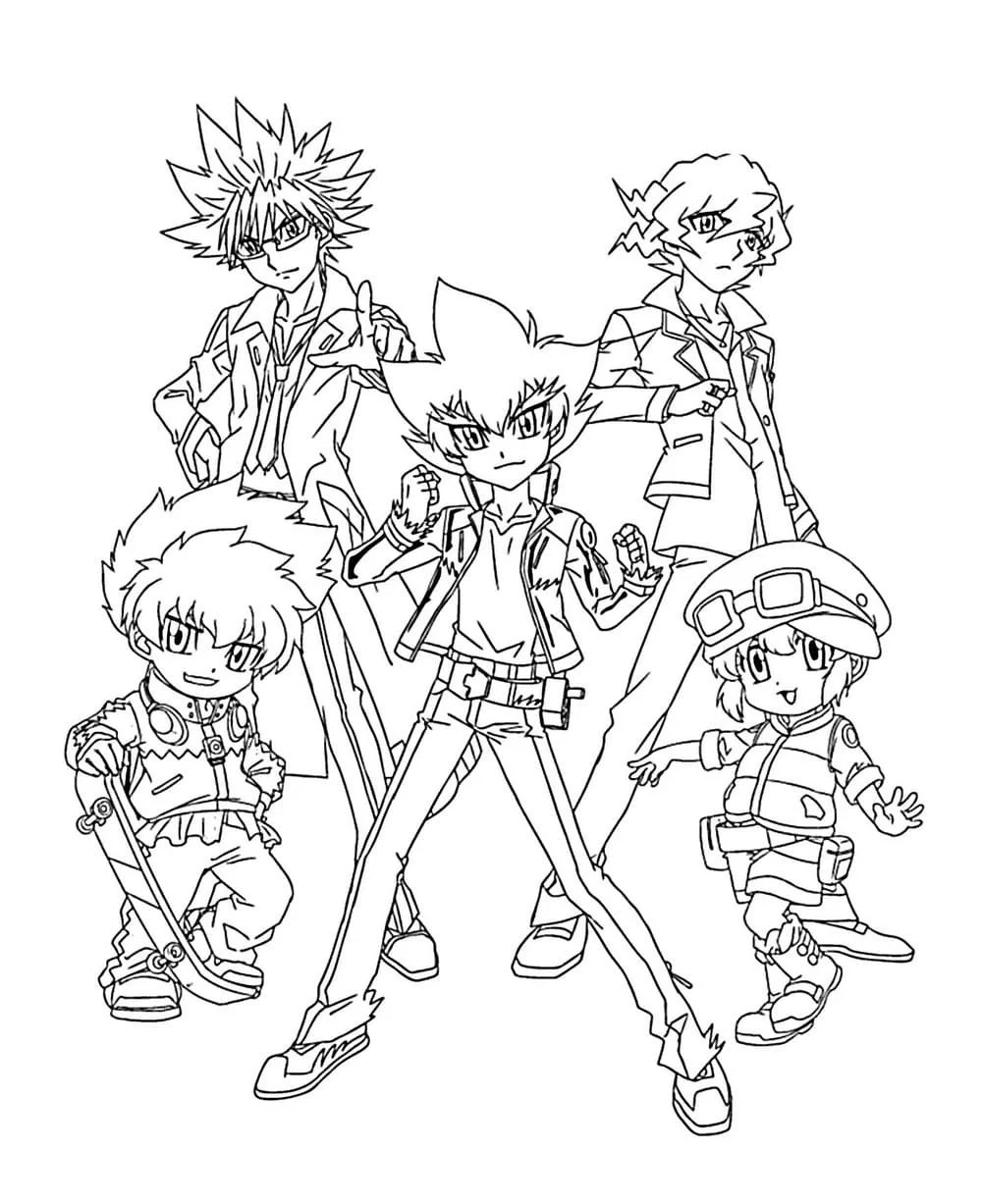 Beyblade Coloring Pages 70